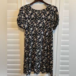 Loft Floral Swing Dress